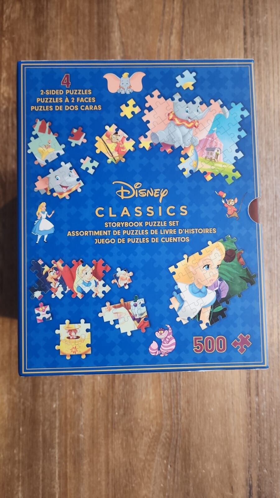 Disney Storybook 4-Pack Puzzle Set Pinocchio Dumbo Peter Pan Alice 500 Pcs Each