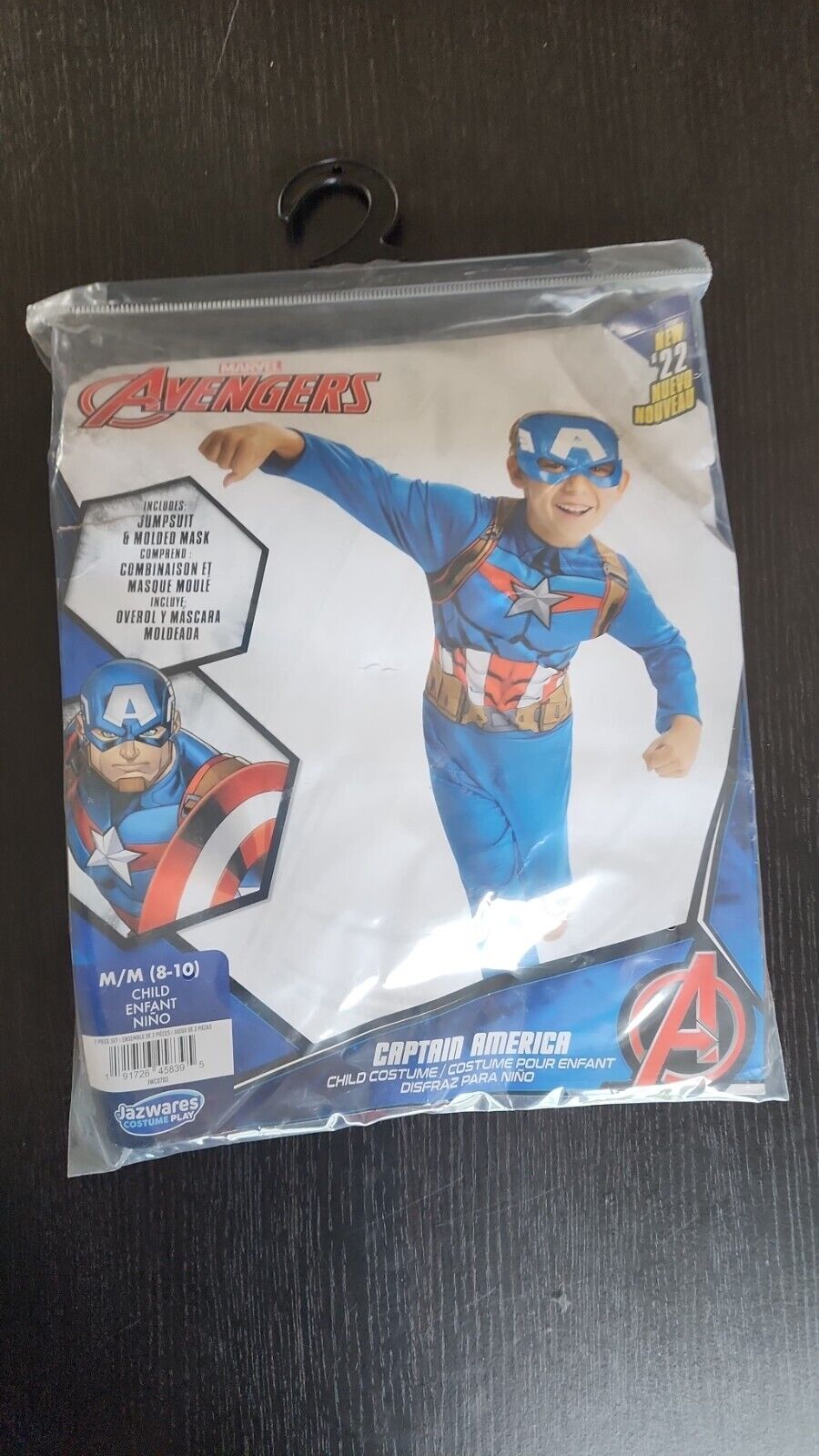 Jazwares Marvel Avengers Captain America Halloween Costume Medium 8-10