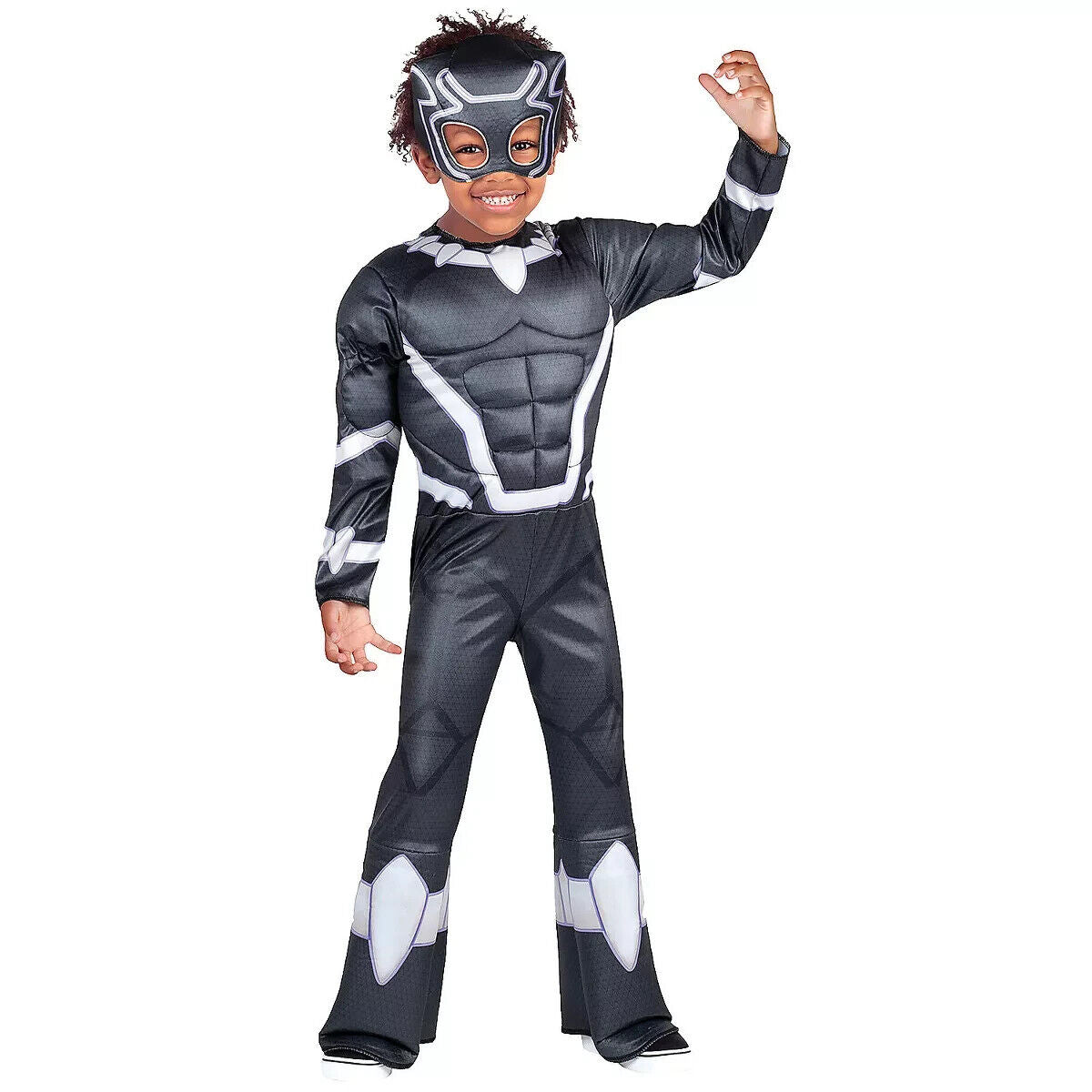 Jazwares Disney Junior Marvel Spidey Friend NEW Black Panther Costume Size 3T-4T