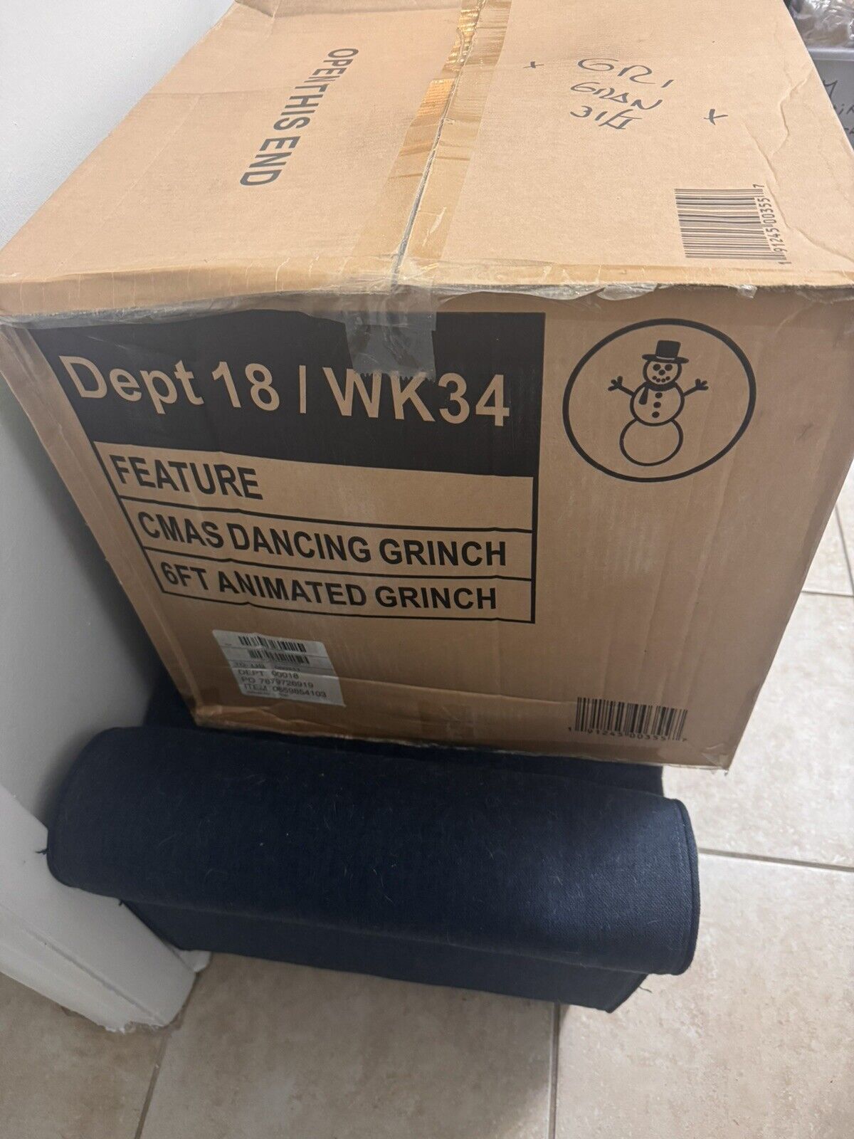 Gemmy Dr. Seuss The Grinch Life-Size 5.74 ft Animated Sound Motion Activated