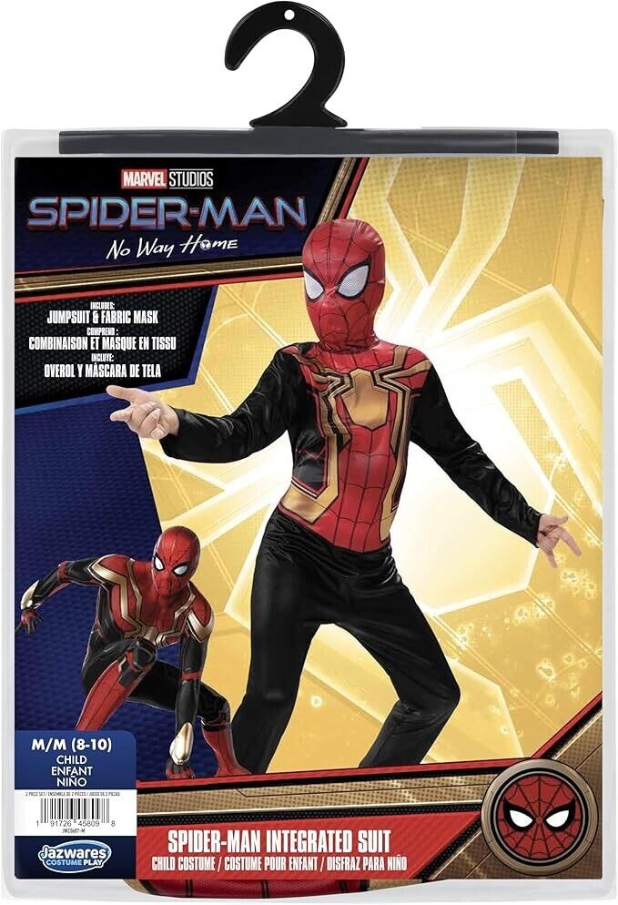 Marvel’s Halloween Spider-Man Integrated Suit Youth Costume Size M (8)