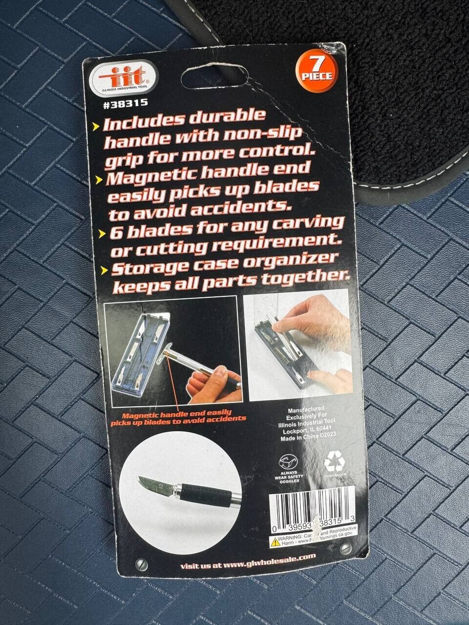 7pc Precision Hobby Knife Magnet Tool Cutter Multipurpose Blades Magnetic Handle