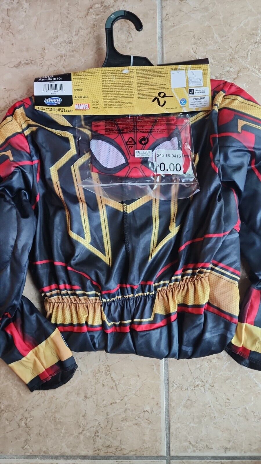 Spider-Man Integrated Suit Light up Childs Medium 8-10