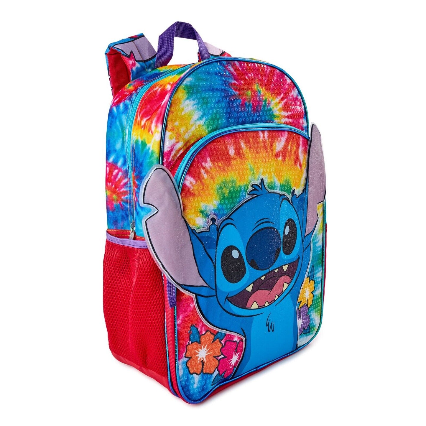 Disney Lilo and Stitch Kids 17 Multi-Color Tie-Dye Backpack Back To School Kids