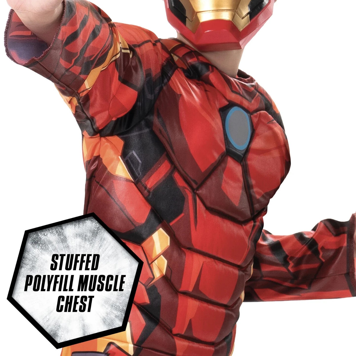 NEW The Avengers Boy’s Iron Man Tony Stark Marvel Comics Costume Size Medium(8)