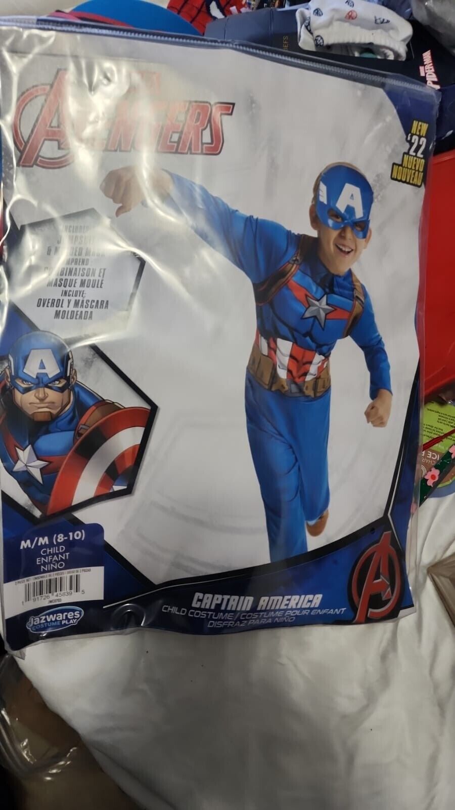 New Marvel Rivals Captain America Youth Size Medium Costume Ages 8-10