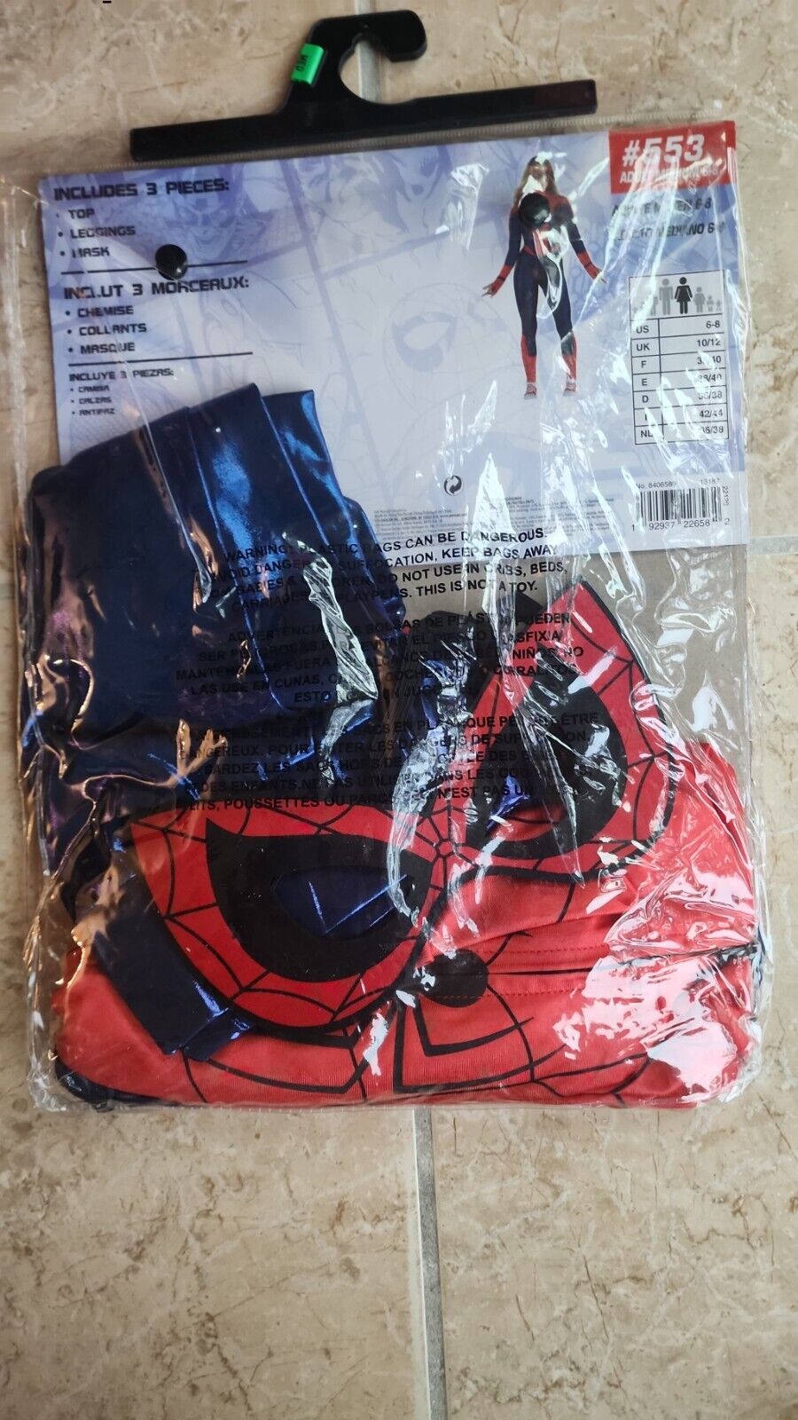 Spider-Girl Marvel Costume Adult Women Medium 6-8