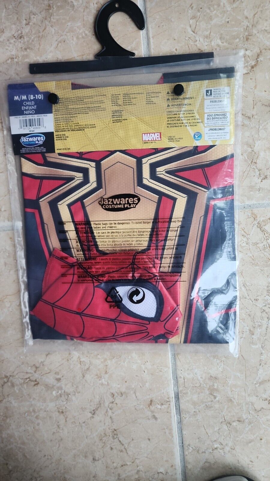 Marvel’s Halloween Spider-Man Integrated Suit Youth Costume Size M (8)