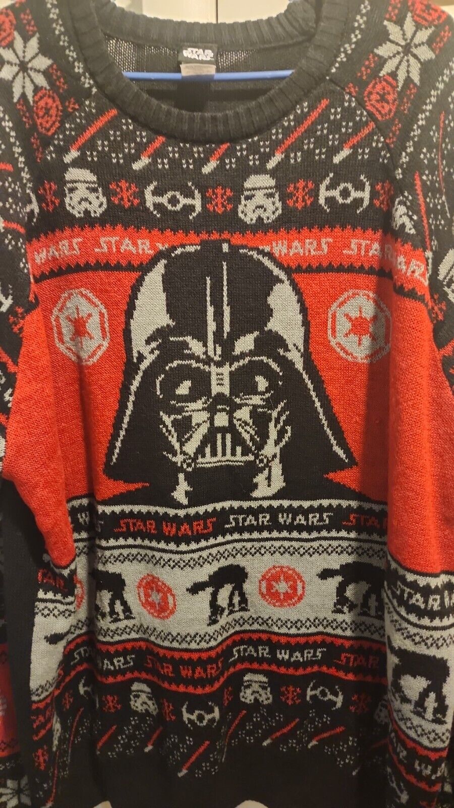 Star Wars Sweater W/ Darth Vader And STAR WARS logo 2XL