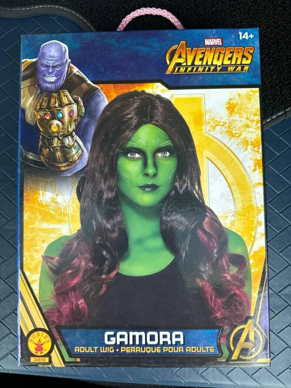 Gamora Wig Avengers Endgame Superhero Fancy Dress Halloween Costume Accessory