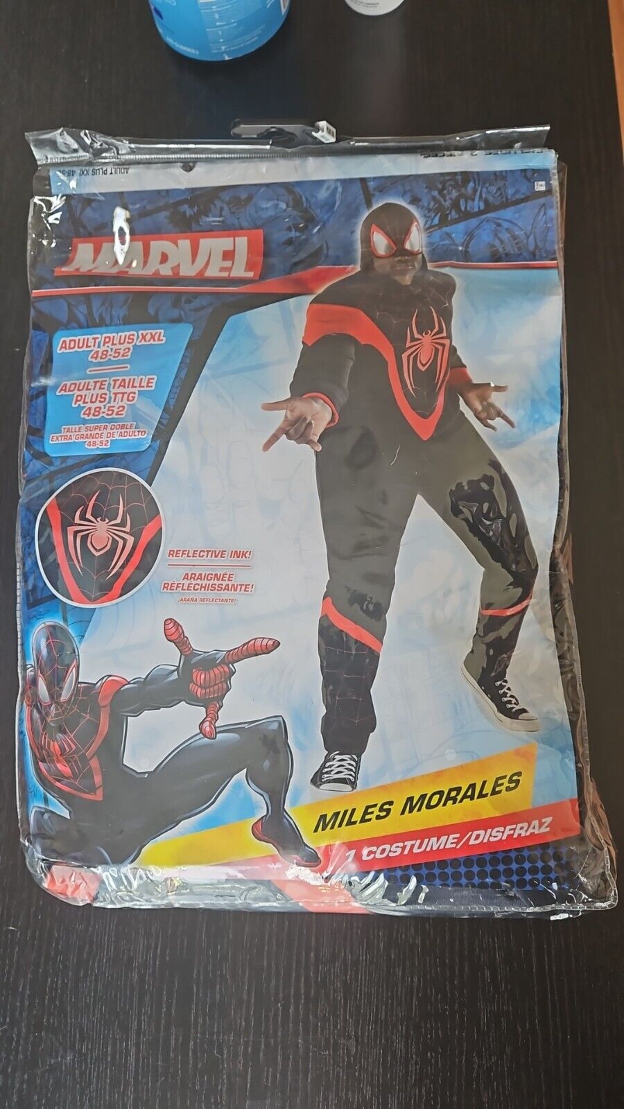 Miles Morales Jumpsuit Spiderman Costume Adult S, M, L, XXL