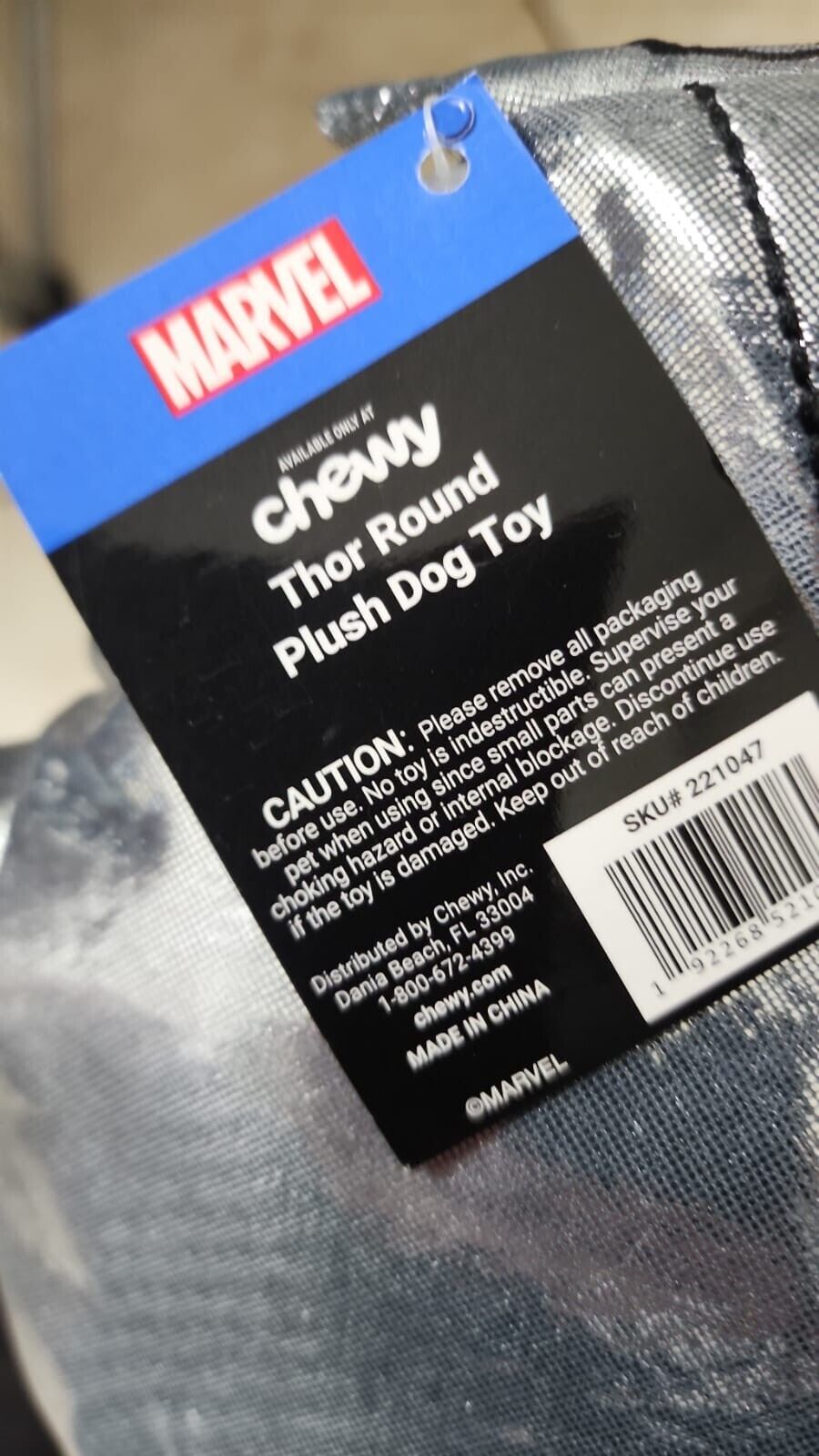 Marvel THOR Plush Squeeky Dog Pet Puppy Toy Perfect for Medium Dogs