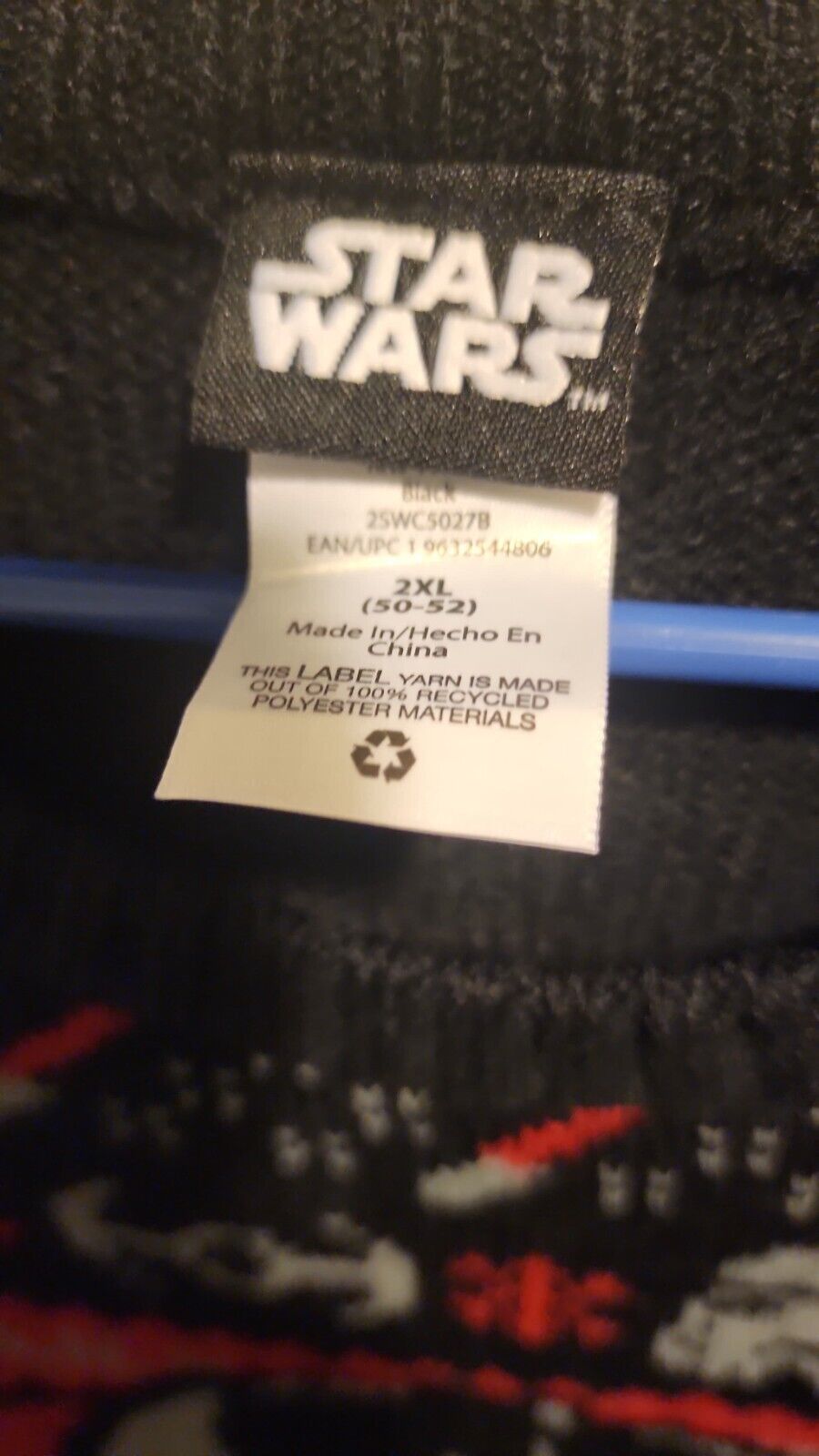 Star Wars Sweater W/ Darth Vader And STAR WARS logo 2XL