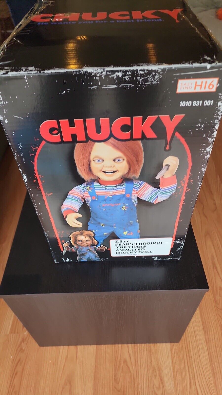 New & Sealed Home Depot Halloween 3.5 FT Animated Chucky Doll