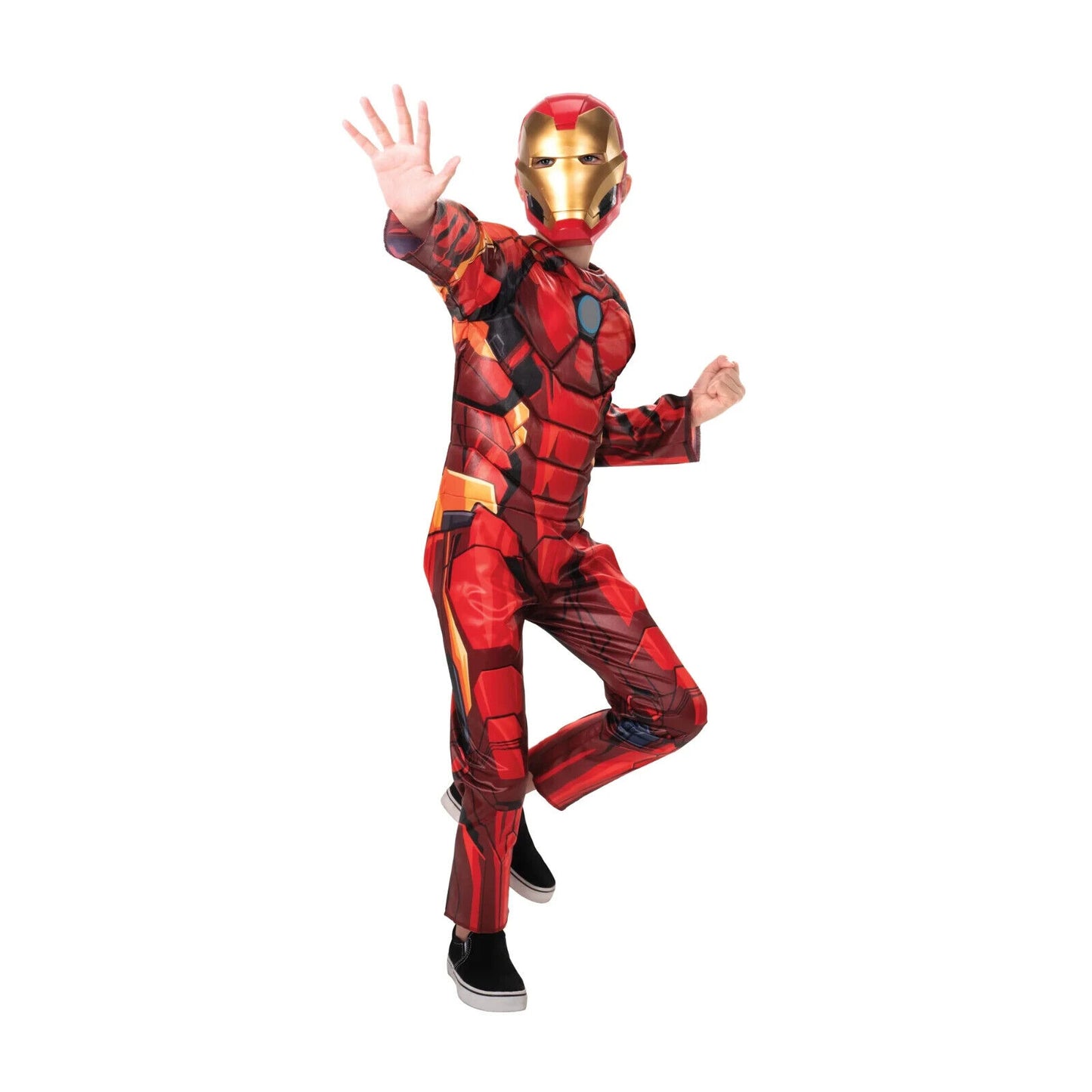 NEW The Avengers Boy’s Iron Man Tony Stark Marvel Comics Costume Size Medium(8)