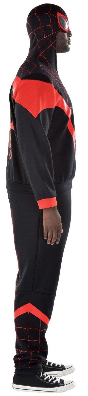 Miles Morales Jumpsuit Spiderman Costume Adult S, M, L, XXL