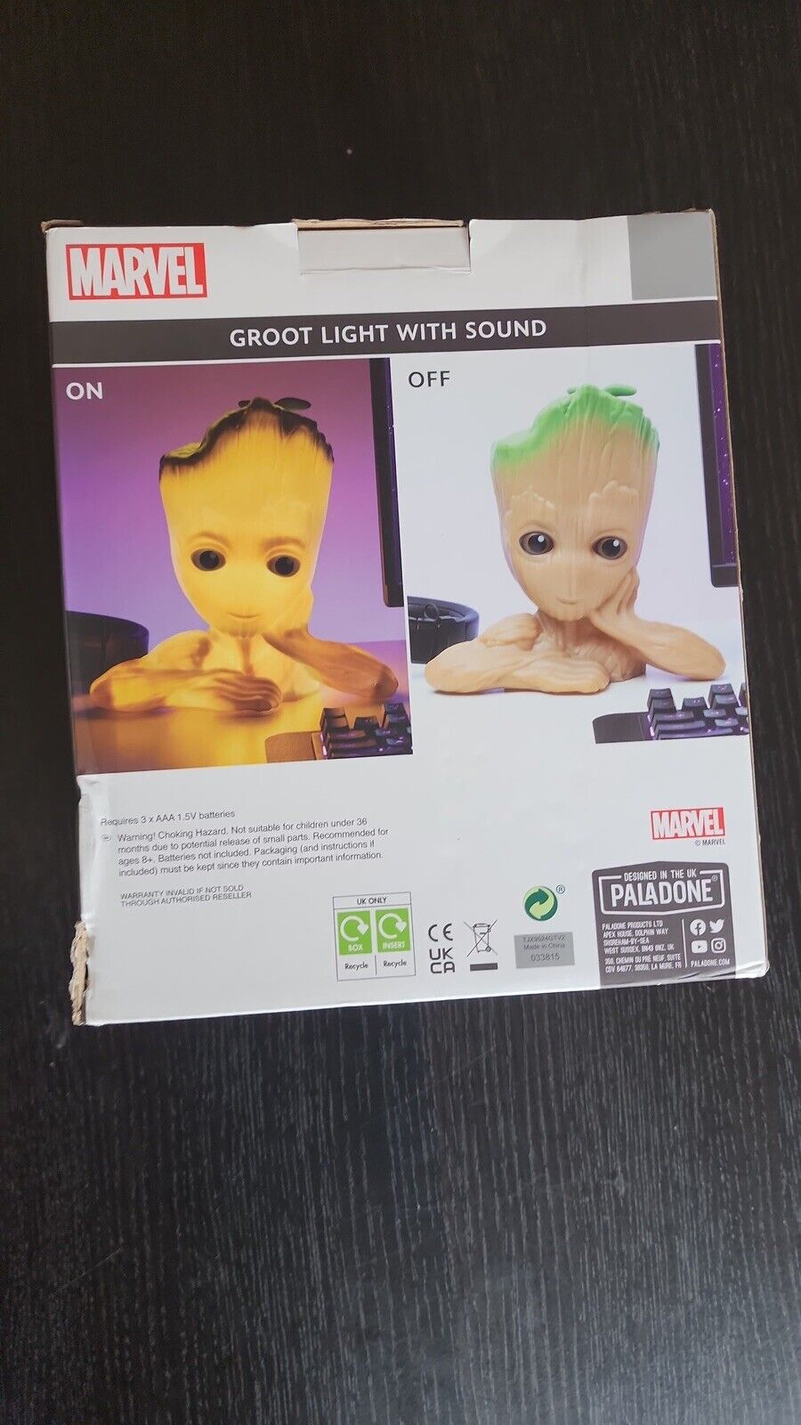 Paladone Groot Light with Sound, Marvel Guardians of The Galaxy