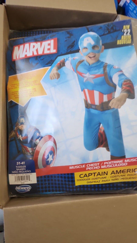New Marvel Rivals Captain America Youth Size Medium Costume Ages 3T-4T
