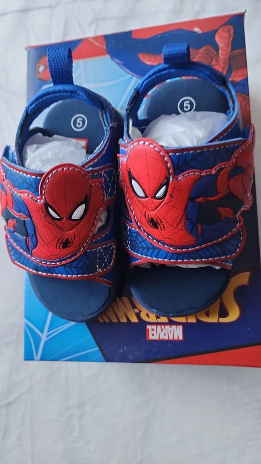 SPIDER-MAN Toddler Boys Sandals- Size  5