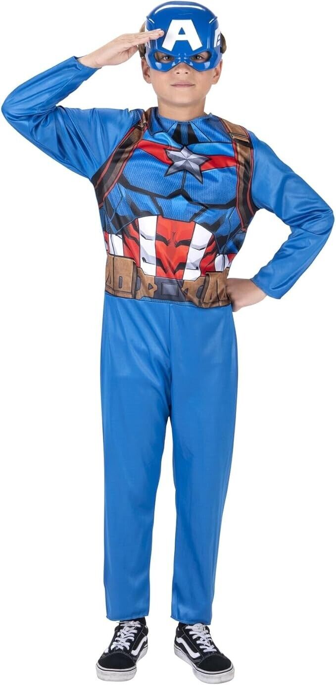 Jazwares Marvel Avengers Captain America Halloween Costume Medium 8-10