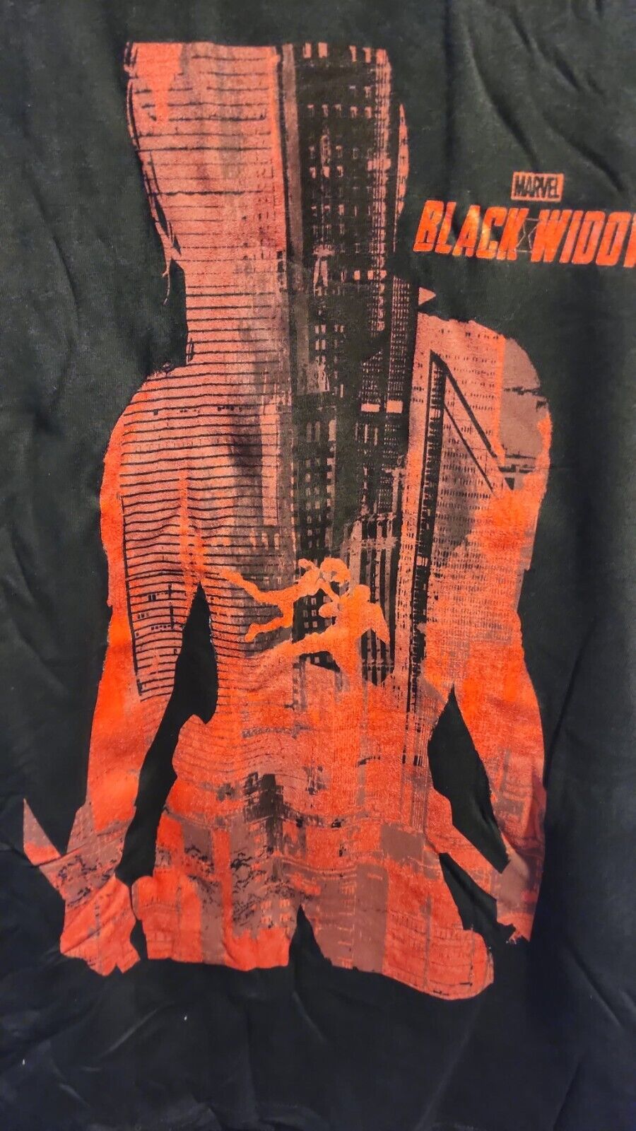 Men's Black Widow Marvel Rivals Logo T-Shirt Size S M L NWT