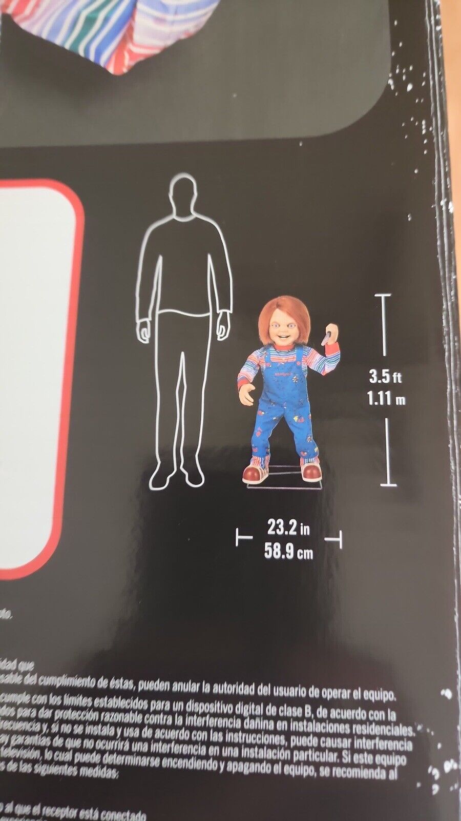 New & Sealed Home Depot Halloween 3.5 FT Animated Chucky Doll