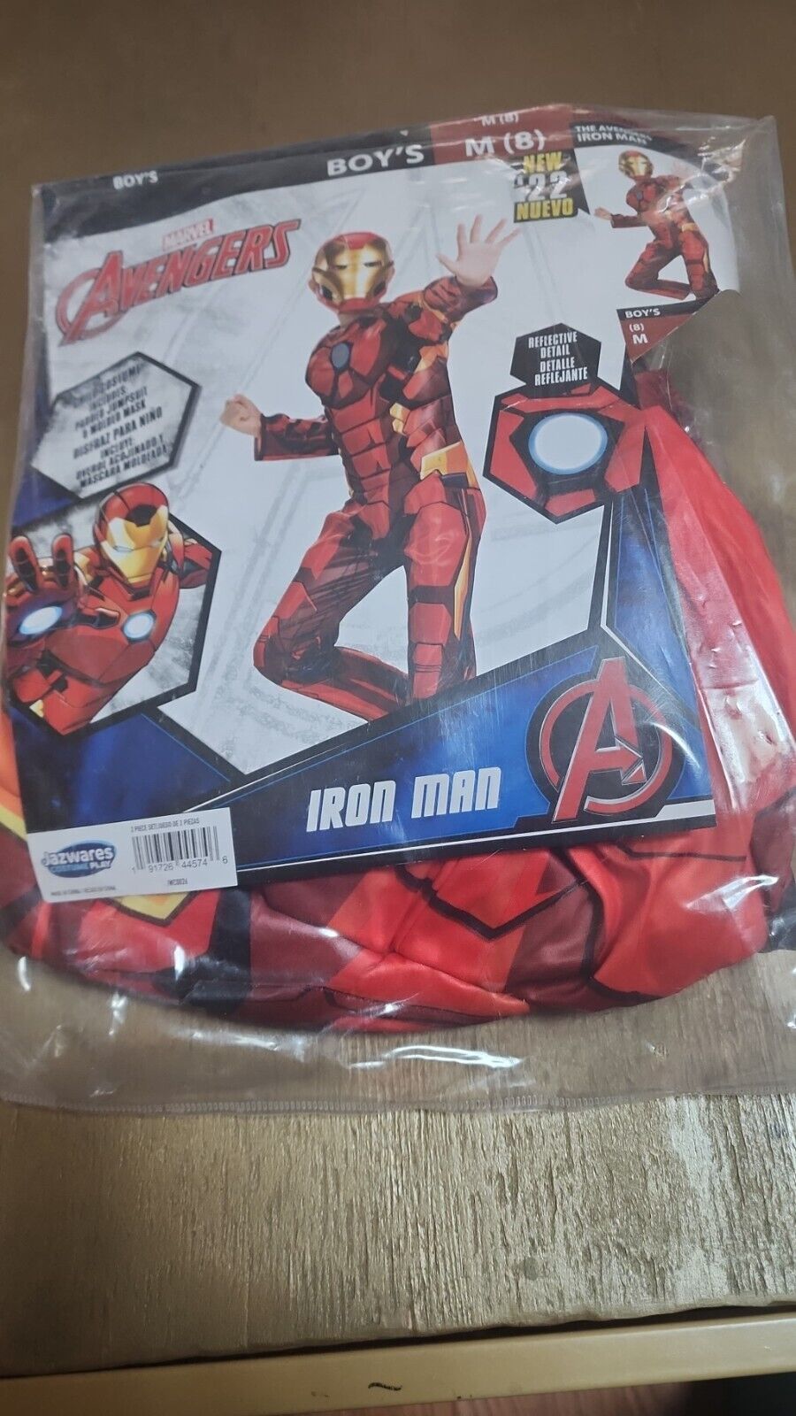NEW The Avengers Boy’s Iron Man Tony Stark Marvel Comics Costume Size Medium(8)