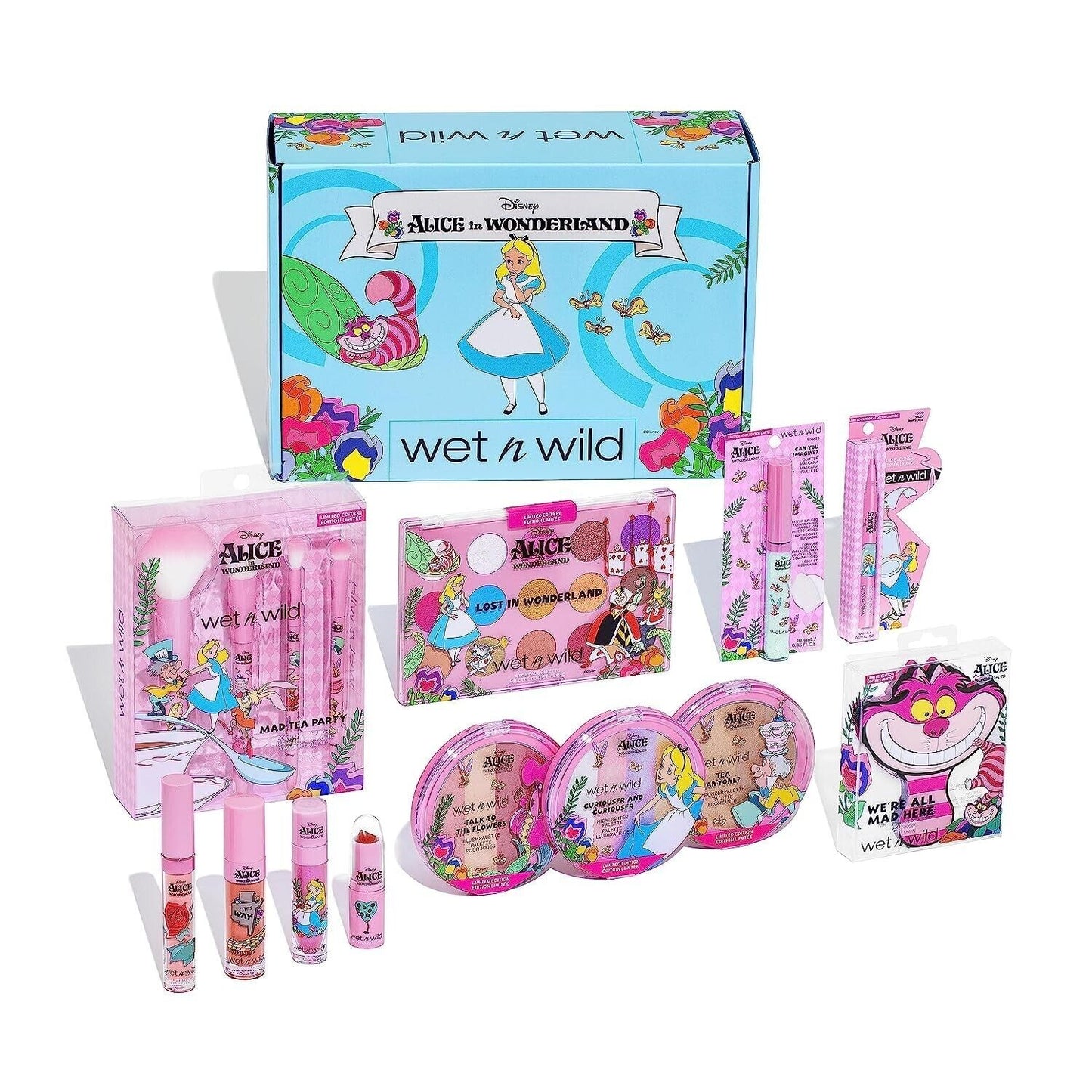 Disney Alice In Wonderland Wet N Wild Cosmetics BOX SET Kit NEW FAST SHIP
