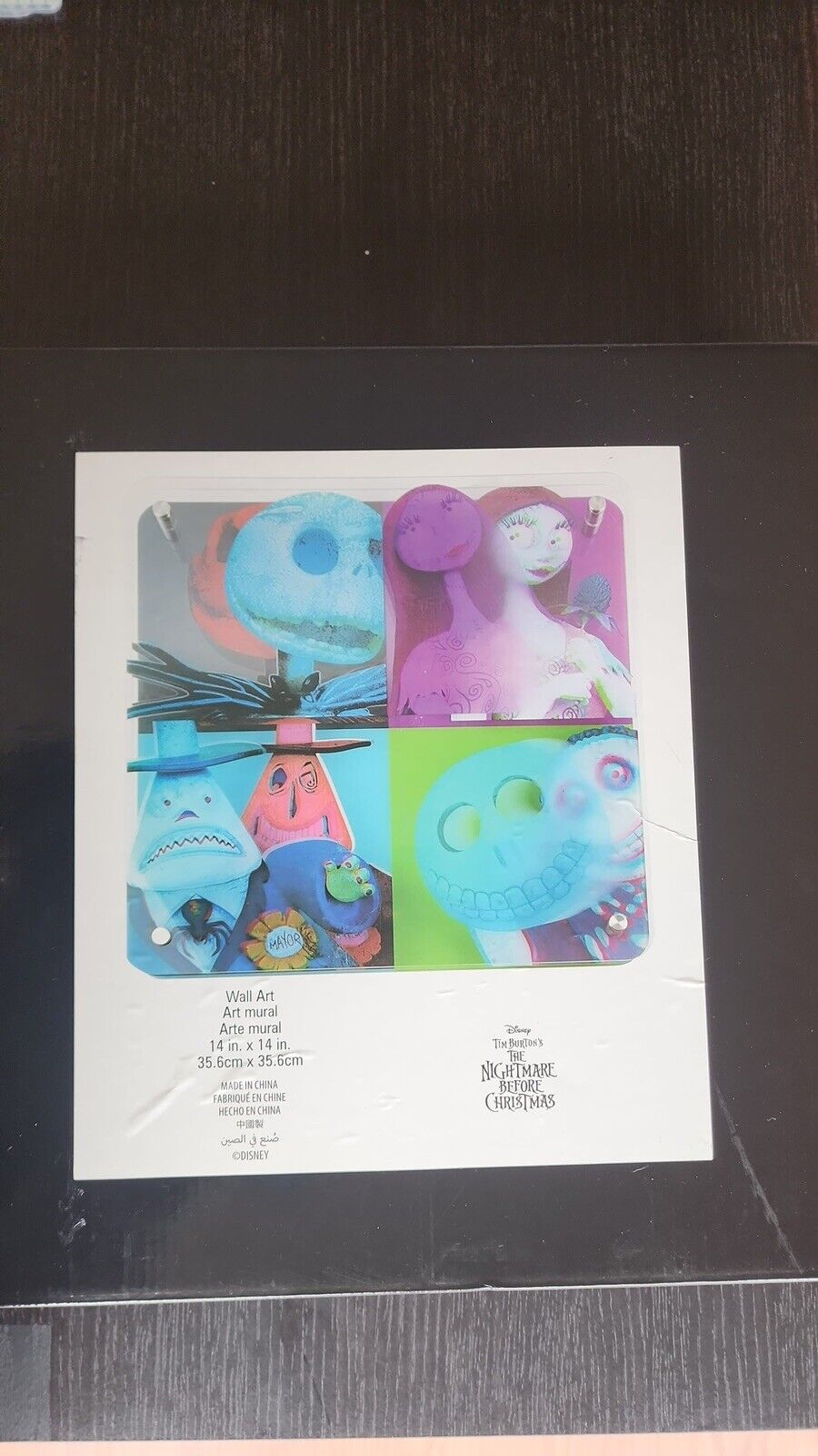 Disney Parks Nightmare Before Christmas Jack & Sally Wall Art NIB