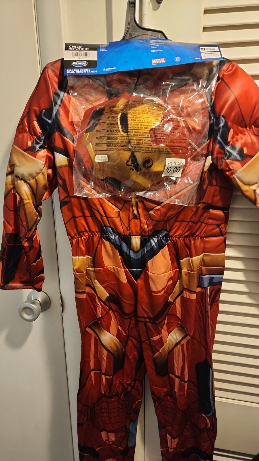 NEW The Avengers Boy Iron Man Tony Stark Marvel Rivals Costume Size Medium 8-10