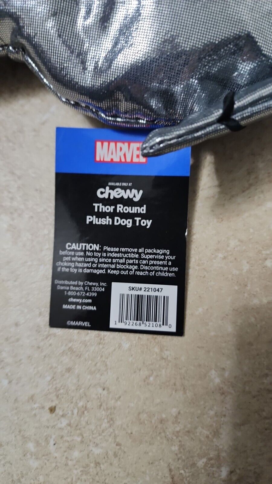 Marvel THOR Plush Squeeky Dog Pet Puppy Toy Perfect for Medium Dogs