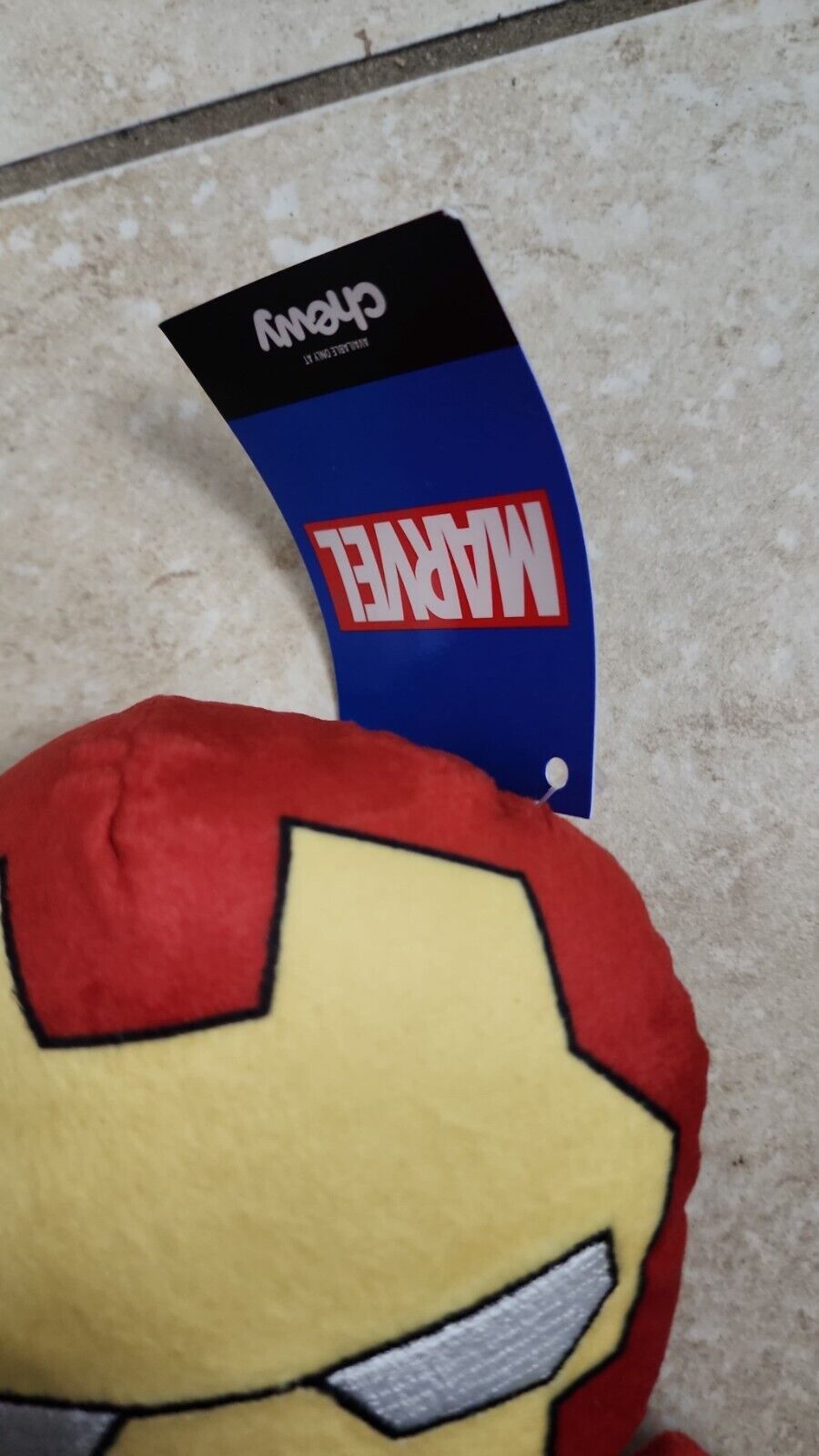 Marvel Rivals Iron Man Bungee Plush Dog Pet Puppy Toy for Medium Dogs