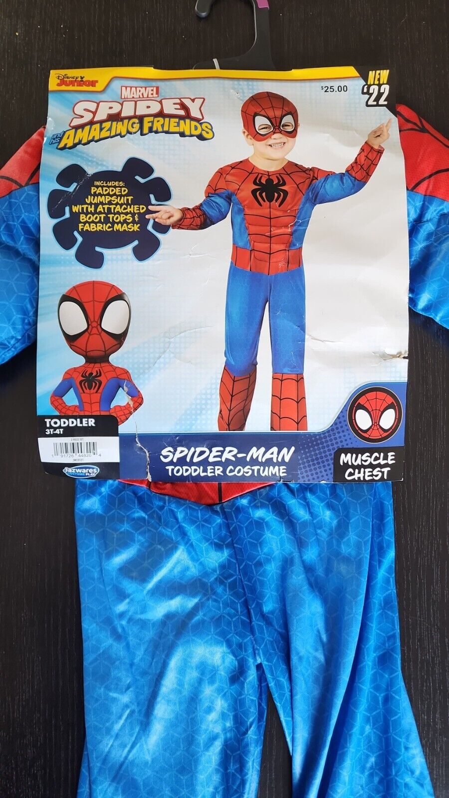 New SPIDERMAN Marvel Spidey & Amazing Friends 3T -4T Toddler Halloween Costume