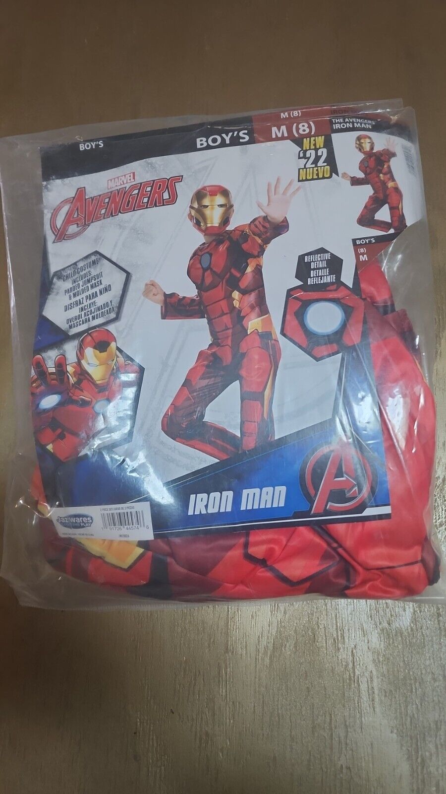 NEW The Avengers Boy’s Iron Man Tony Stark Marvel Comics Costume Size Medium(8)