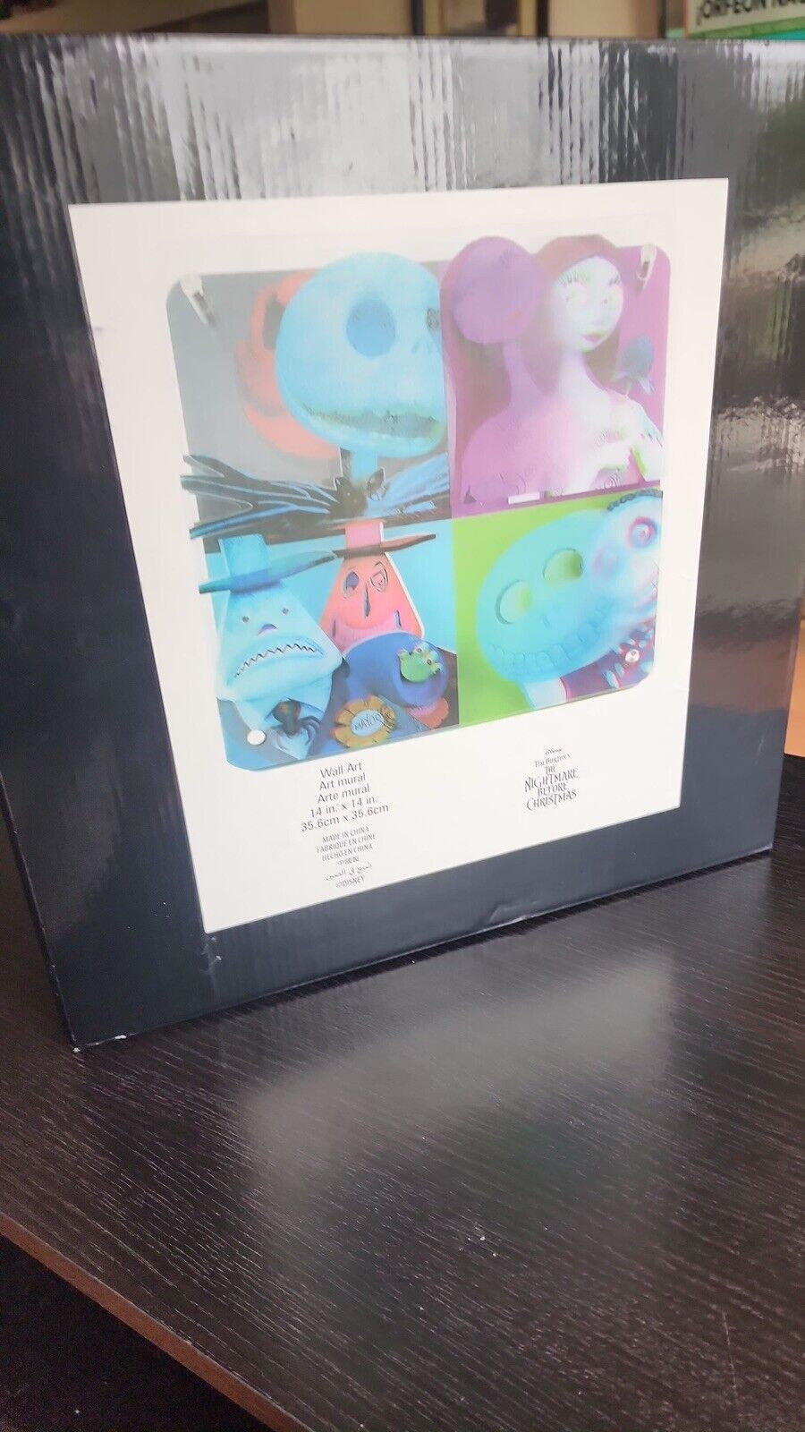Disney Parks Nightmare Before Christmas Jack & Sally Wall Art NIB