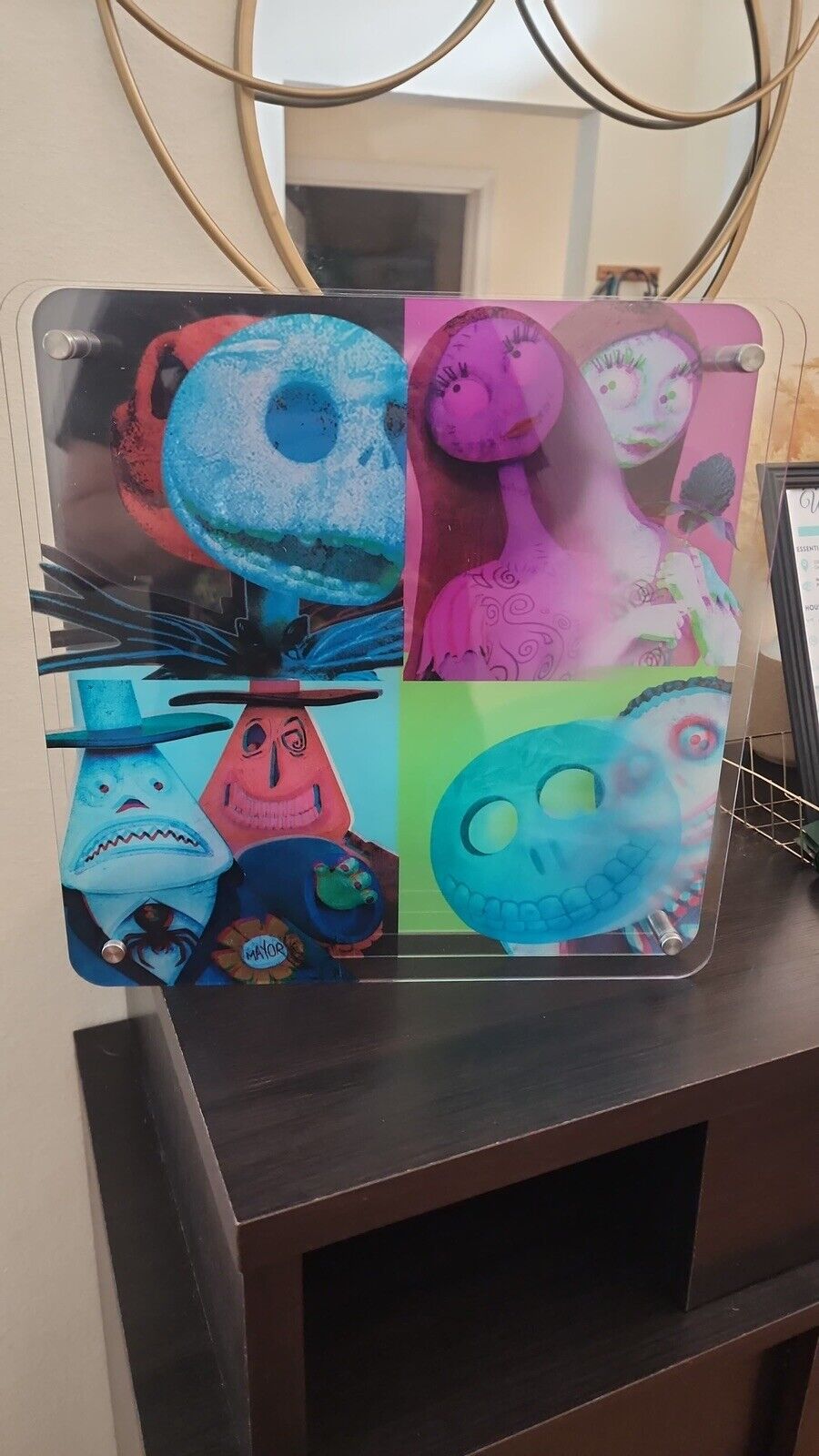 Disney Parks Nightmare Before Christmas Jack & Sally Wall Art NIB