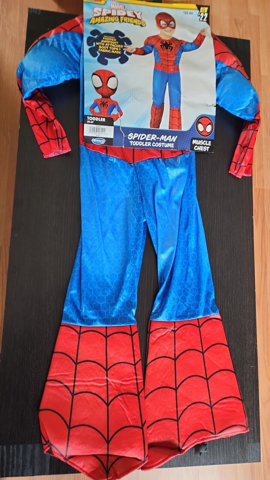 New SPIDERMAN Marvel Spidey & Amazing Friends 3T -4T Toddler Halloween Costume