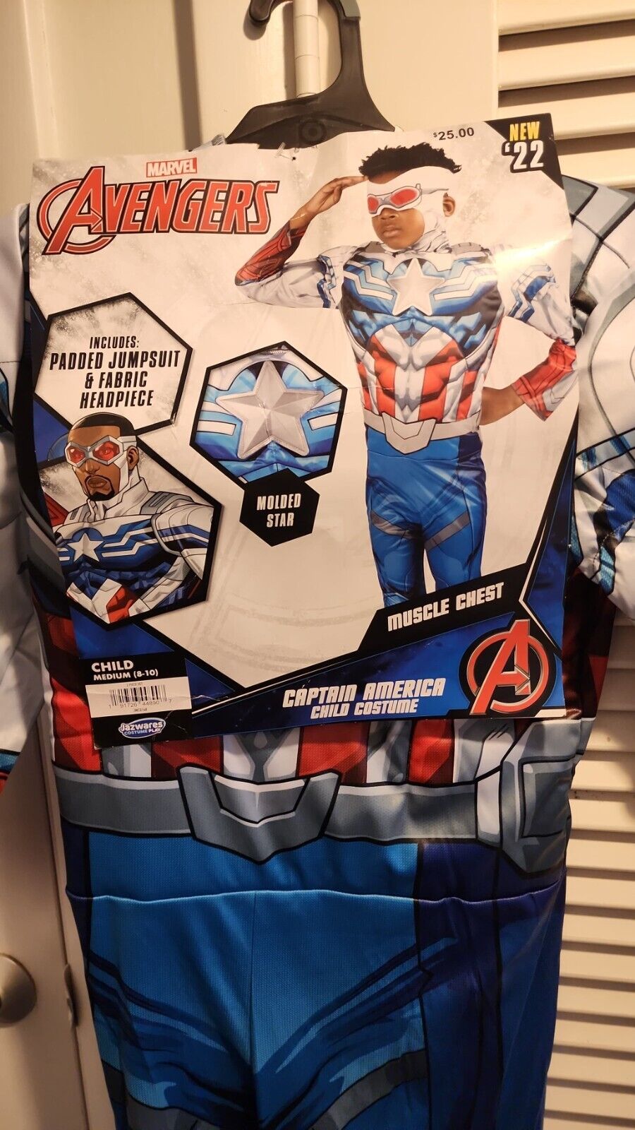 New Marvel Rivals Captain America Falcon Youth Size Medium Costume Ages 8-10