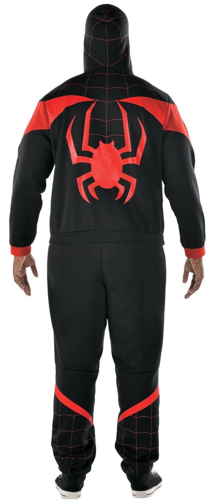 Miles Morales Jumpsuit Spiderman Costume Adult S, M, L, XXL