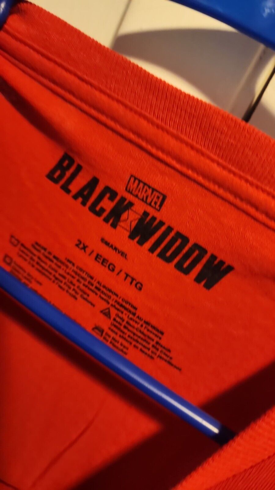 Men's Black Widow Marvel Rivals Logo T-Shirt Size XXL 3XL, NWT