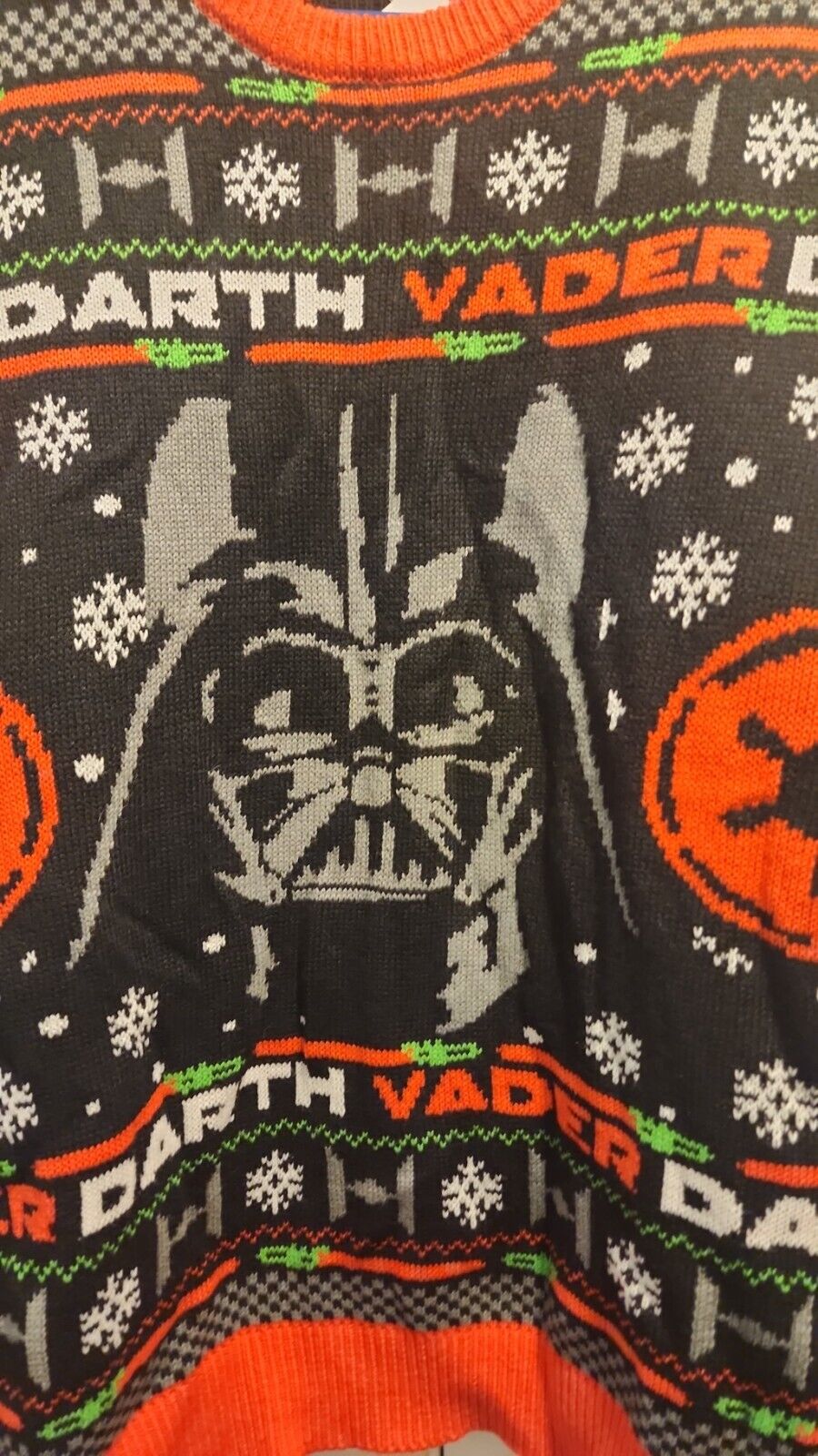 NEW Star Wars Darth Vader Ugly Christmas Sweater Men's Size XL 2XL Holiday Knit