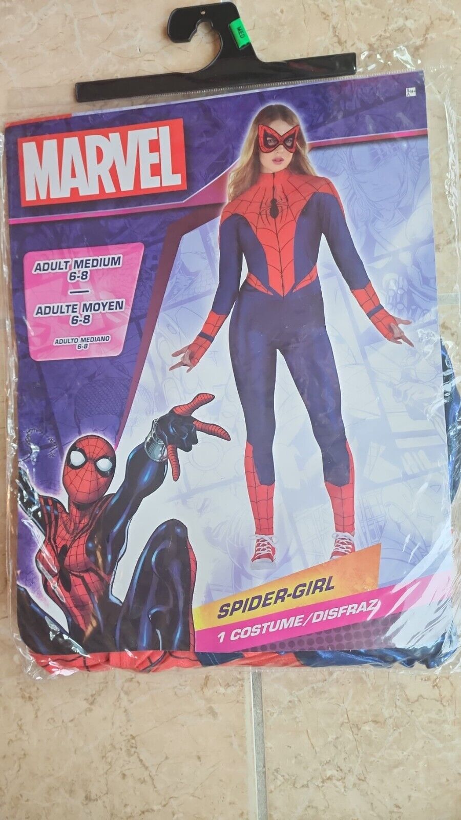 Spider-Girl Marvel Costume Adult Women Medium 6-8