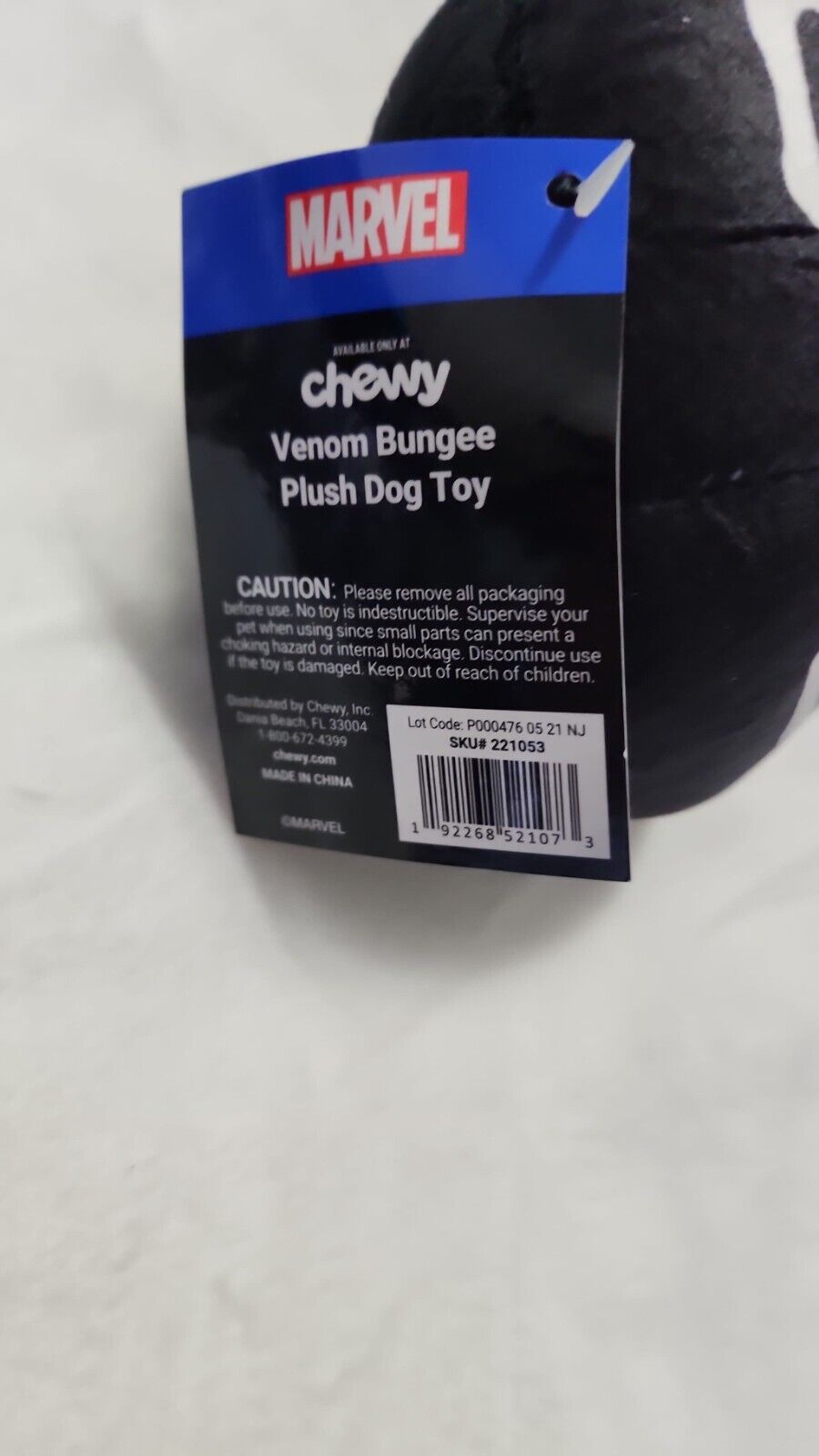 Marvel Rivals Venom Spider-Man Bungee Plush Dog Pet Puppy Toy for Medium Dogs