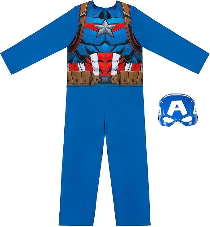 Jazwares Marvel Avengers Captain America Halloween Costume Medium 8-10