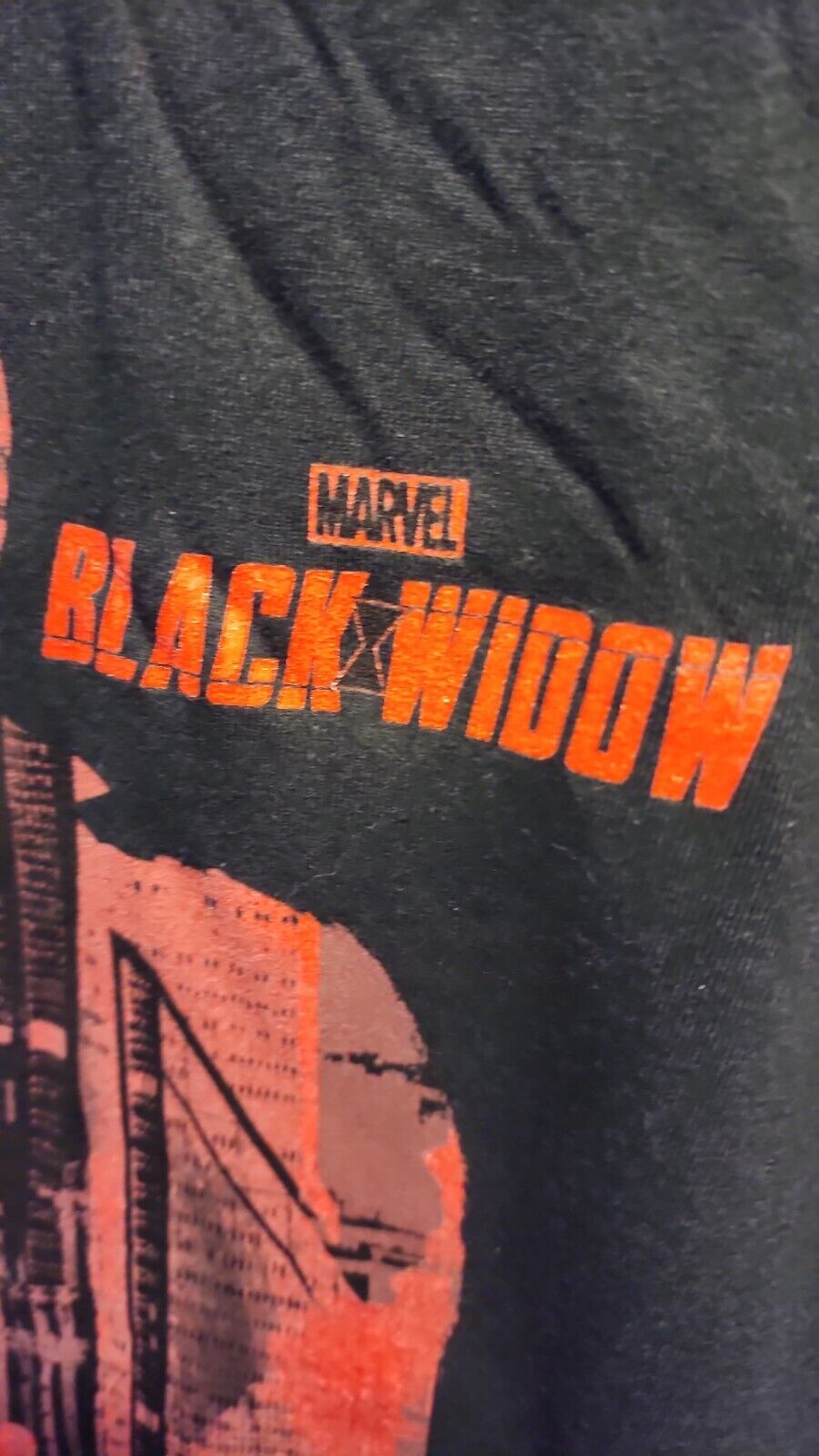 Men's Black Widow Marvel Rivals Logo T-Shirt Size S M L NWT