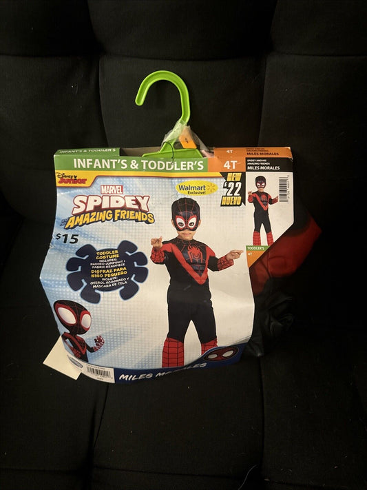 Spidey and his Amazing Friends Miles Morales Spider-Man Costume Toddler 4T