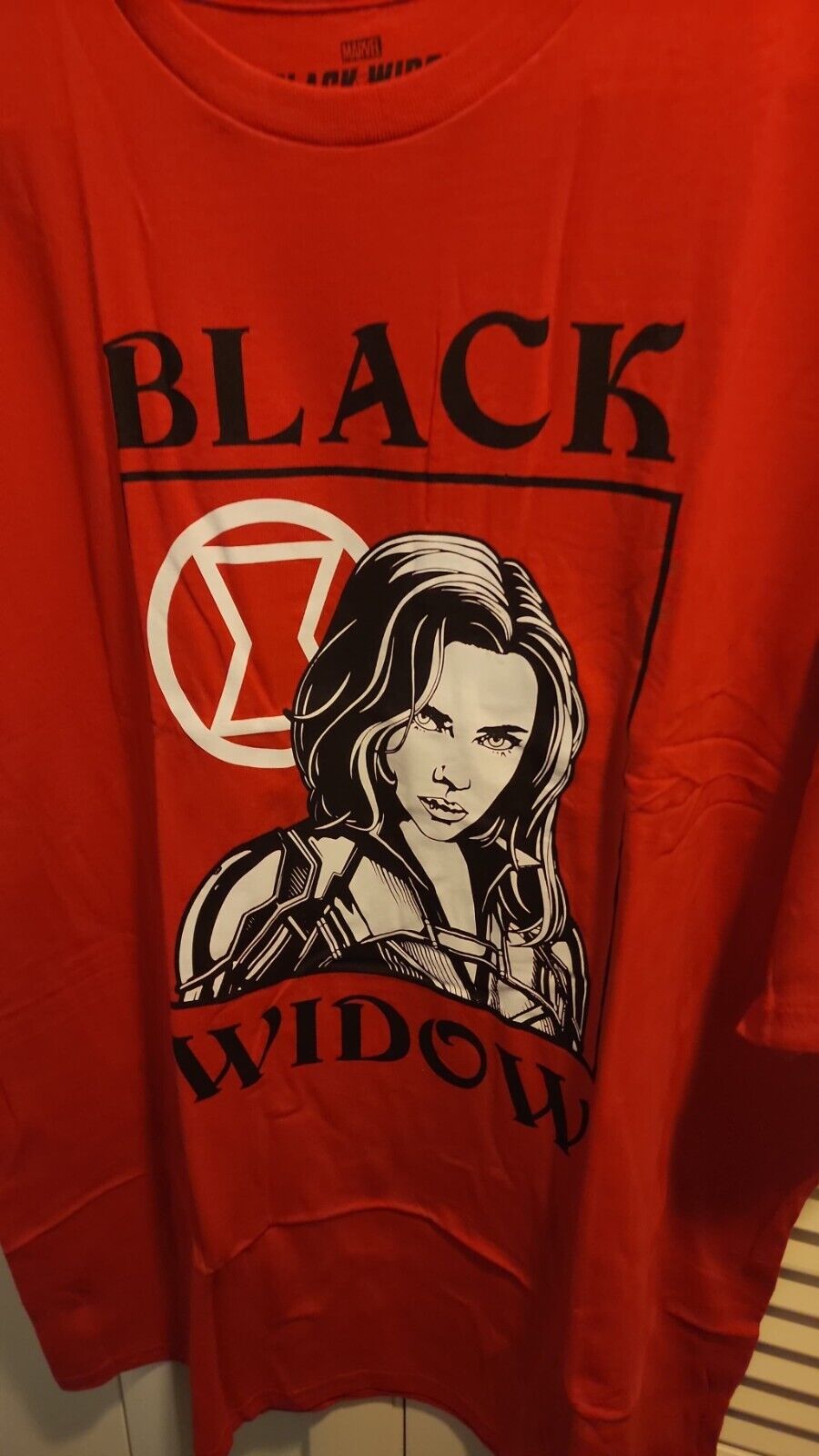 Men's Black Widow Marvel Rivals Logo T-Shirt Size XXL 3XL, NWT