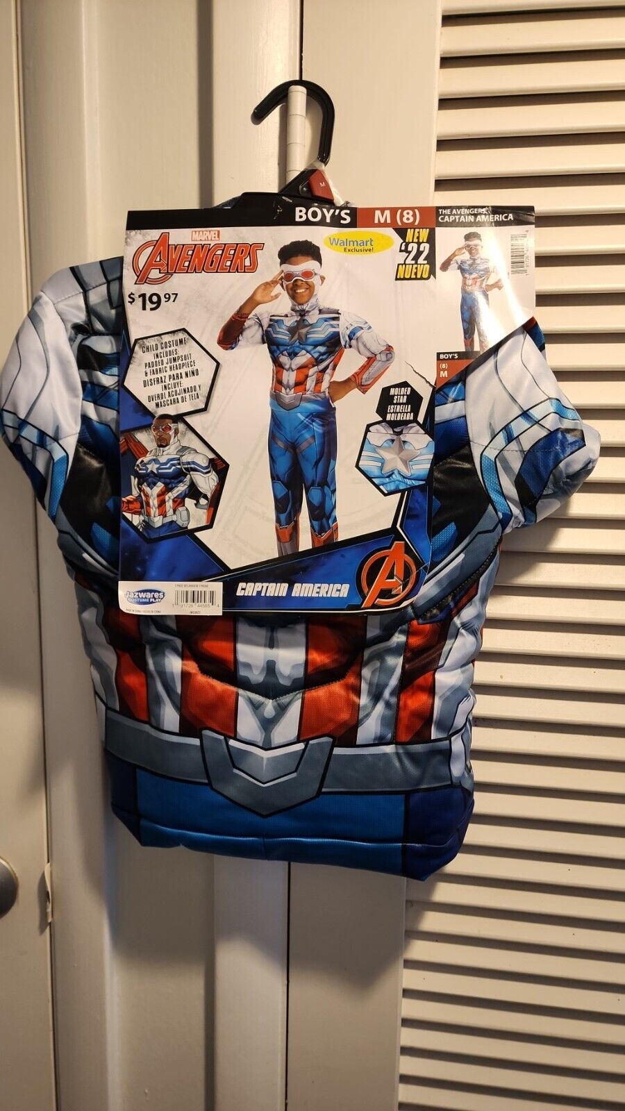 New Marvel Rivals Captain America Falcon Youth Size Medium Costume Ages 8