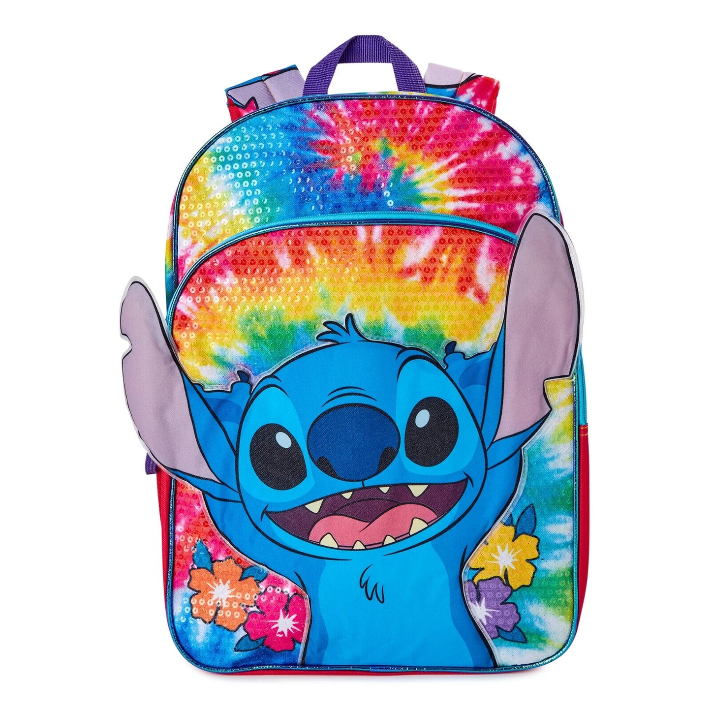 Disney Lilo and Stitch Kids 17 Multi-Color Tie-Dye Backpack Back To School Kids