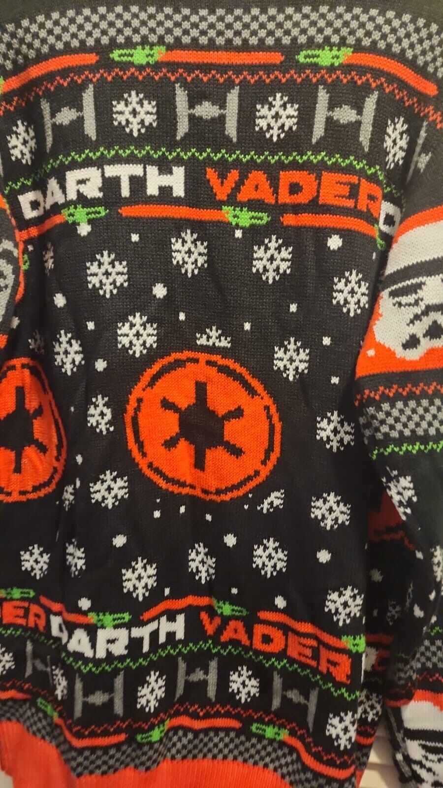 NEW Star Wars Darth Vader Ugly Christmas Sweater Men's Size XL 2XL Holiday Knit